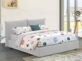 Letto matrimoniale contenitore bianco 190x215cm - Arpino