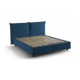 Letto matrimoniale contenitore blu 190x225cm sfoderabile - Aghineo