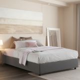 Letto matrimoniale contenitore grigio 175x205cm - Annibale