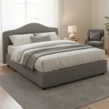 Letto matrimoniale contenitore grigio 175x205cm chic - Abigael