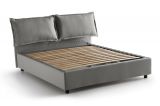 Letto matrimoniale contenitore grigio 175x205cm con materasso - Amelinda