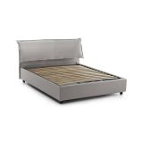 Letto matrimoniale contenitore grigio 175x215cm rivestimento lavabile - Apaia