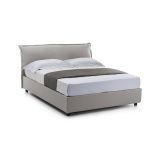 Letto matrimoniale contenitore grigio 175x215cm salvaspazio - Aishia