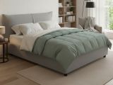 Letto matrimoniale contenitore grigio 175x215cm stabile - Aldus