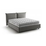 Letto matrimoniale contenitore grigio 190x215cm - Arpino
