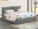 Letto matrimoniale contenitore grigio 190x225cm - Arcole