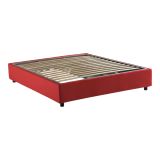 Letto matrimoniale contenitore rosso 175x205cm rivestimento lavabile - Apel