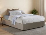 Letto matrimoniale contenitore tortora 175x205cm - Abul