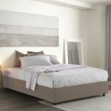 Letto matrimoniale contenitore tortora 175x205cm con piedini antiscivolo - Annibale