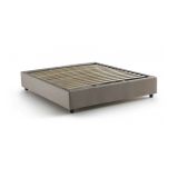 Letto matrimoniale contenitore tortora 175x205cm con piedini antiscivolo - Annibale