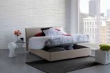 Letto matrimoniale contenitore tortora 175x205cm rivestimento lavabile - Anassimene