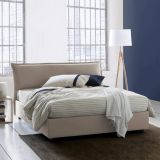 Letto matrimoniale contenitore tortora 175x215cm comodo - Aishia