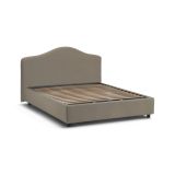 Letto matrimoniale contenitore tortora 175x215cm elegante - Alborella