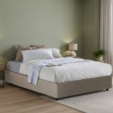 Letto matrimoniale contenitore tortora 175x215cm funzionale - Abbas