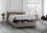 Letto matrimoniale contenitore tortora 175x215cm resistente - Ambassador