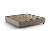 Letto matrimoniale contenitore tortora 175x215cm rivestimento lavabile - Alessander