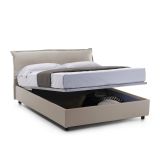 Letto matrimoniale contenitore tortora 175x215cm stabile - Apaia