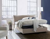 Letto matrimoniale contenitore tortora 175x215cm stabile - Apaia