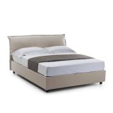 Letto matrimoniale contenitore tortora 175x215cm stabile - Apaia