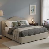 Letto matrimoniale contenitore tortora 175x215cm - Verdite