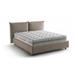 Letto matrimoniale contenitore tortora 190x215cm - Arpino