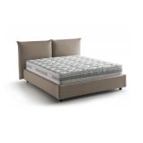 Letto matrimoniale contenitore tortora 190x225cm - Arcole