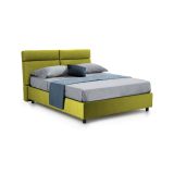 Letto matrimoniale contenitore verde 177x216cm struttura in metallo - Alcatron
