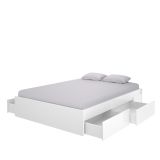 Letto matrimoniale economico bianco 160x197cm - Angus
