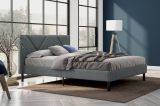Letto matrimoniale grigio 169x214cm imbottito - Hypnos
