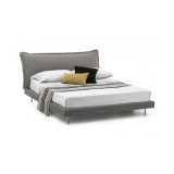 Letto matrimoniale grigio 180x210cm rete inclusa - Arcore