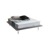 Letto matrimoniale grigio 180x215cm sfoderabile - Pietersite