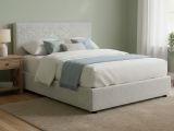 Letto Matrimoniale Grigio Chiaro Sfoderabile Contenitore, Dimensione Materasso 160x200 cm - Frinco