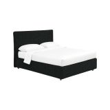 Letto Matrimoniale Grigio Scuro Sfoderabile Contenitore, Dimensione Materasso 160x200 cm - Peia