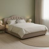Letto Matrimoniale Grigio Tortora- Materasso Incluso Sfoderabile, Contenitore Made in Italy - Allik