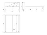 Letto Matrimoniale Grigio Tortora Testiera Imbottita Disegno Geometrico Imbottito, Dimensione Materasso 160x200 cm - Melfi