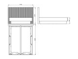 Letto Matrimoniale Grigio Tortora Testiera Imbottita Effetto Velluto Dimensione Materasso 160x200 cm, Peso Supportato 200 kg - Caprezzo