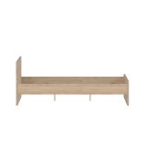 Letto matrimoniale Hortense, Sommier per camera da letto, Giroletto per stanza, Struttura porta materasso, 207x166 h80 cm, Rovere
