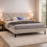 Letto matrimoniale Hypnos, 160x200 cm, Beige