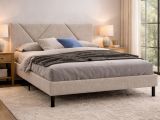 Letto matrimoniale Hypnos, 160x200 cm, Beige