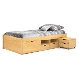 Letto Matrimoniale Marrone Contenitore Matrimoniale, - Cavallo