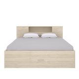 Letto Matrimoniale Marrone Rovere Contenitore Dimensione Materasso 160x200 cm, Peso Supportato 150 kg - Murlo