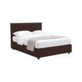 Letto Matrimoniale Marrone Sfoderabile Contenitore, Dimensione Materasso 160x190 cm - Colere