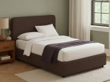 Letto Matrimoniale Marrone Sfoderabile Contenitore, Dimensione Materasso 160x200 cm - Argentina