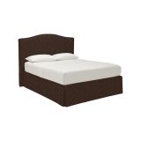 Letto Matrimoniale Marrone Sfoderabile Contenitore, Dimensione Materasso 160x200 cm - Orgiano