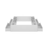 Letto matrimoniale moderno bianco 205x169cm robusto - Ferdie