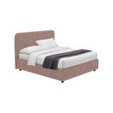 Letto Matrimoniale Rosa Antico Sfoderabile Contenitore, Dimensione Materasso 160x200 cm - Argentina