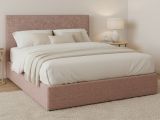 Letto Matrimoniale Rosa Antico Sfoderabile Contenitore, Dimensione Materasso 160x200 cm - Frinco