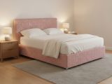 Letto Matrimoniale Rosa Sfoderabile Contenitore, Dimensione Materasso 160x200 cm - Lenta