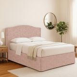 Letto Matrimoniale Rosa Sfoderabile Contenitore, Dimensione Materasso 160x200 cm - Orgiano