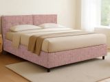 Letto Matrimoniale Rosa Sfoderabile Contenitore, Dimensione Materasso 160x200 cm - Rozzone